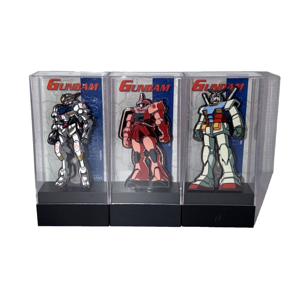 FiGPiN Gundam Enamel Pin Lot RX-78 Zaku Barbatos #698 Anime Collectible